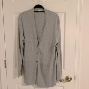 Gray button down cardigan